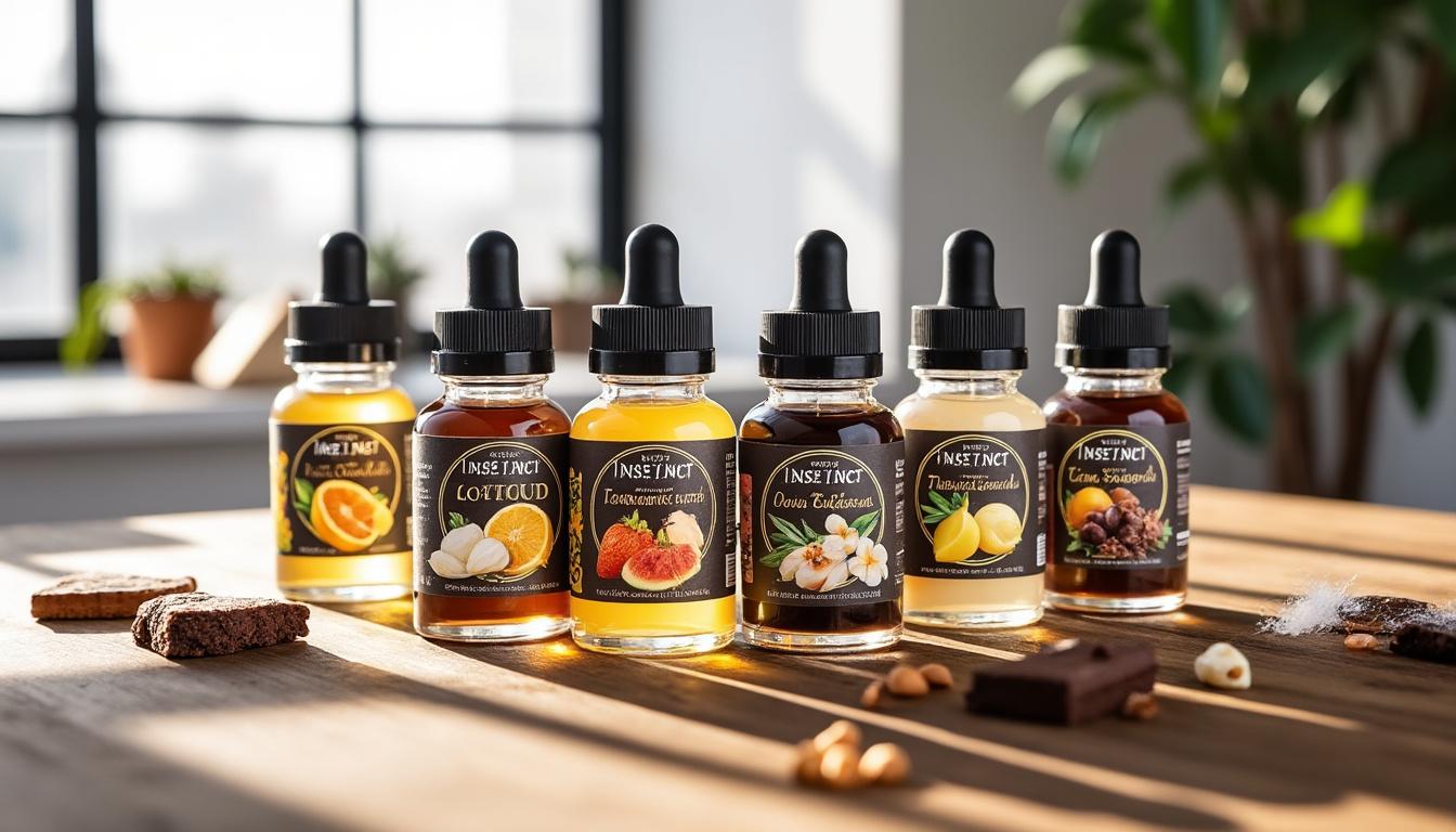 découvrez l'instinct gourmand, la gamme sucrée de e-liquides savourea. profitez d'une expérience de vape gourmande aux saveurs intenses et authentiques, pour un plaisir sucré à chaque bouffée.