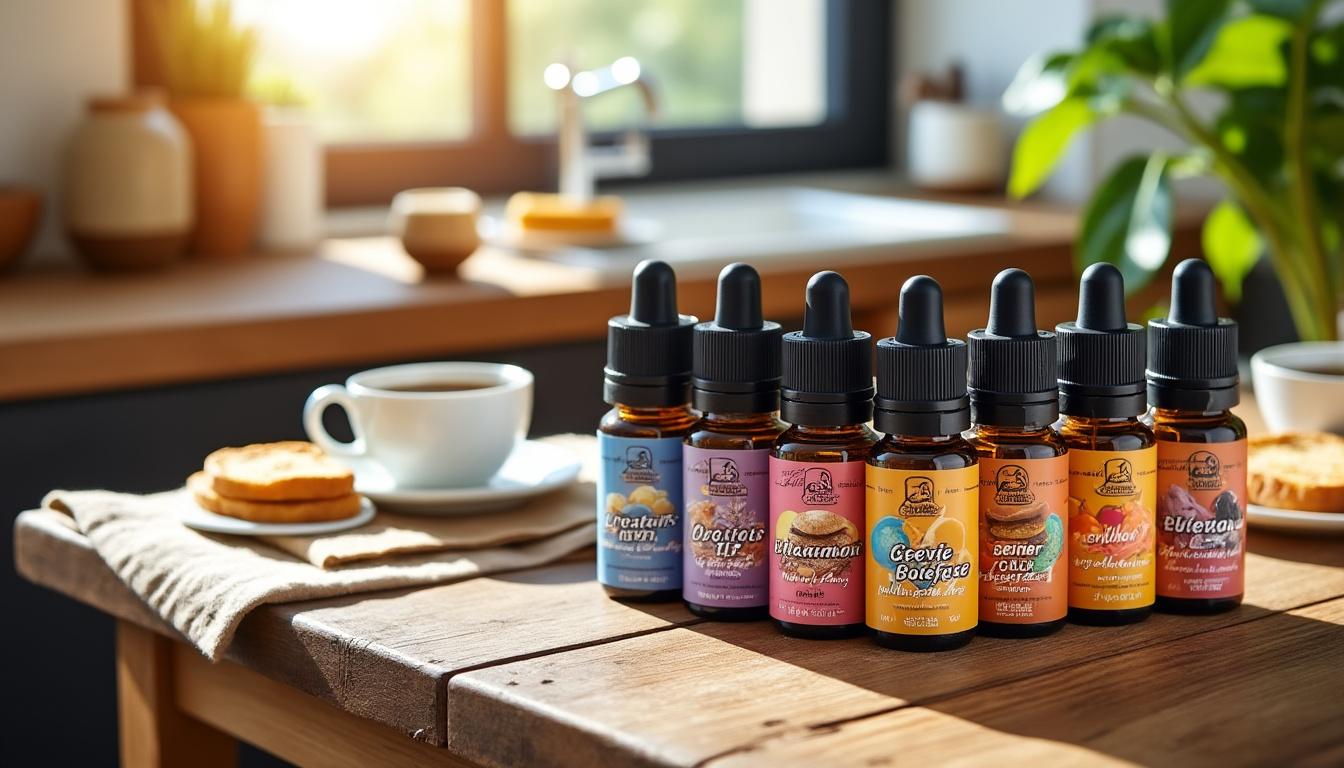 commencez votre journée avec gourmandise grâce aux e-liquides petit déjeuner de vape breakfast classics : des saveurs authentiques de pancakes, céréales et sirop d’érable pour un réveil tout en douceur !