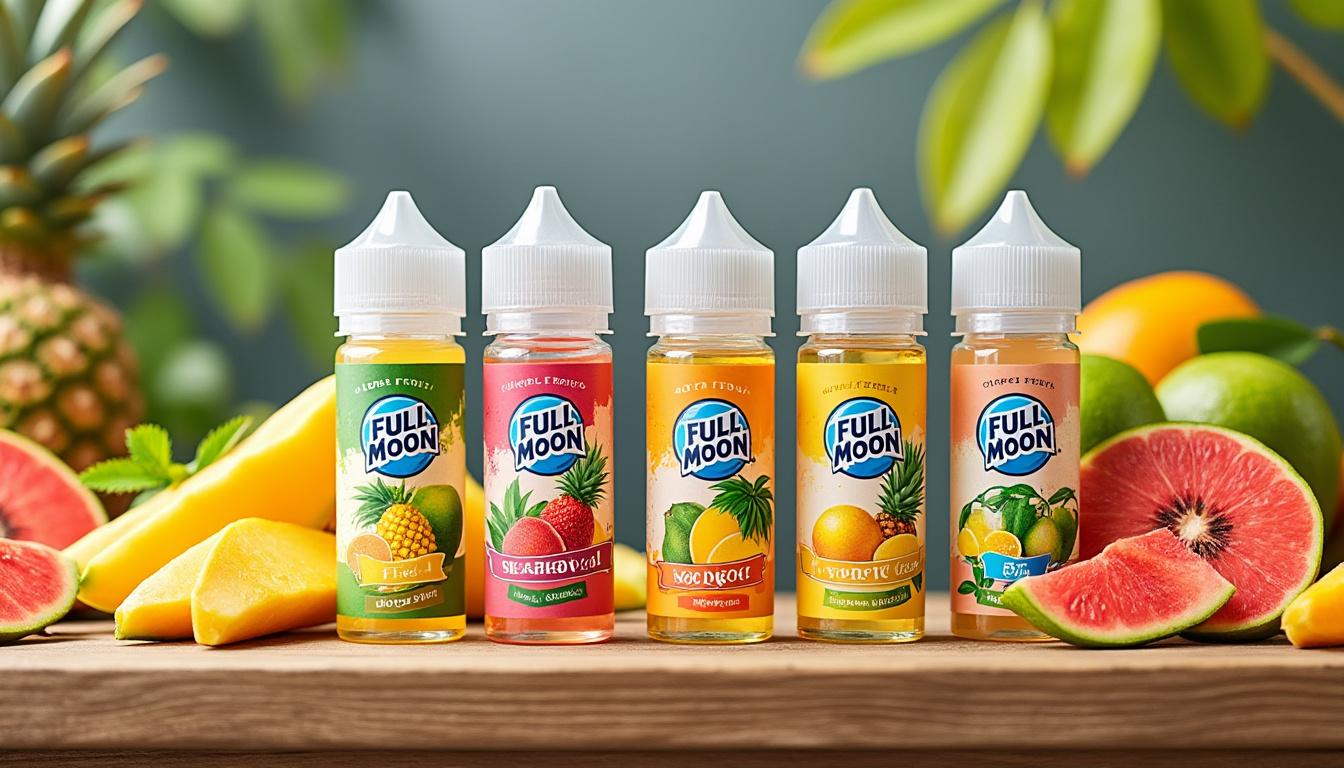 découvrez les meilleures recettes à base de full moon, fabricant belge renommé pour ses e-liquides fruités intenses. alliez plaisir et qualité dans vos vapotages avec des saveurs uniques.