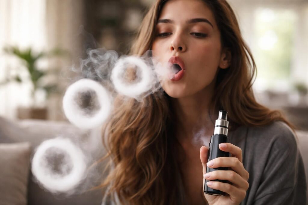 découvrez des astuces simples pour maîtriser l'art de créer des ronds de vapeur parfaits avec votre cigarette électronique et impressionnez vos amis.