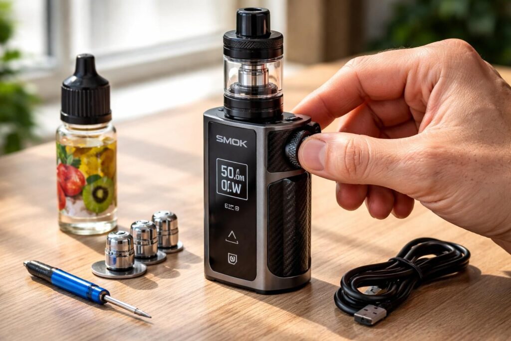 apprenez à régler votre cigarette électronique smok pour obtenir un rendu parfait. suivez nos conseils pratiques pour optimiser les réglages et profiter d'une vape personnalisée et agréable.