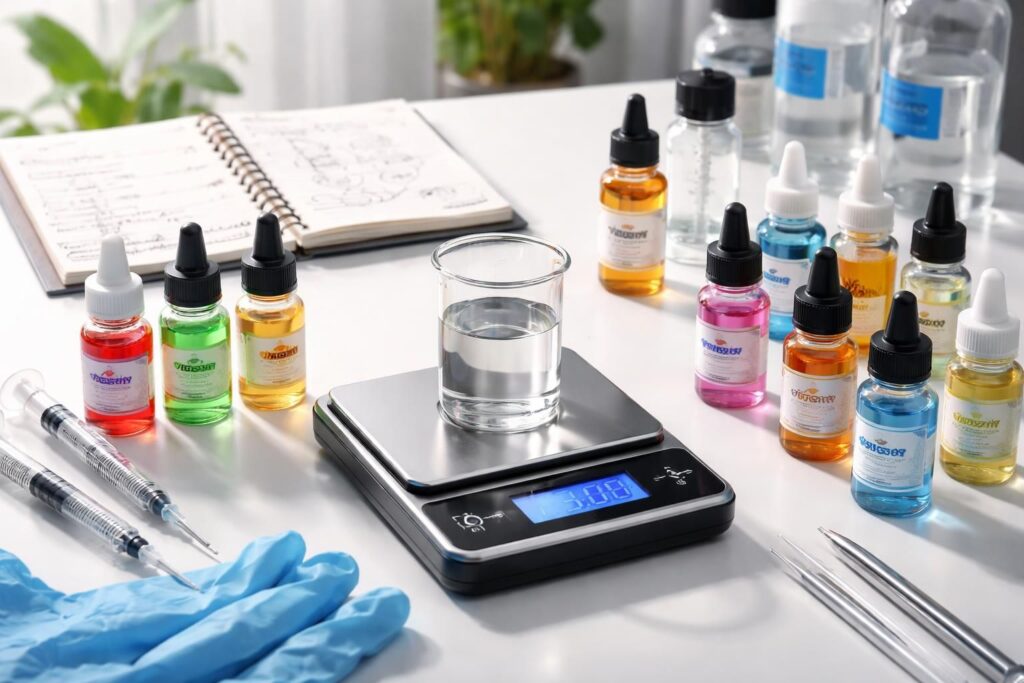 découvrez comment calculer précisément le dosage de vos arômes pour créer votre e-liquide maison. guide étape par étape pour un mélange équilibré et personnalisé.