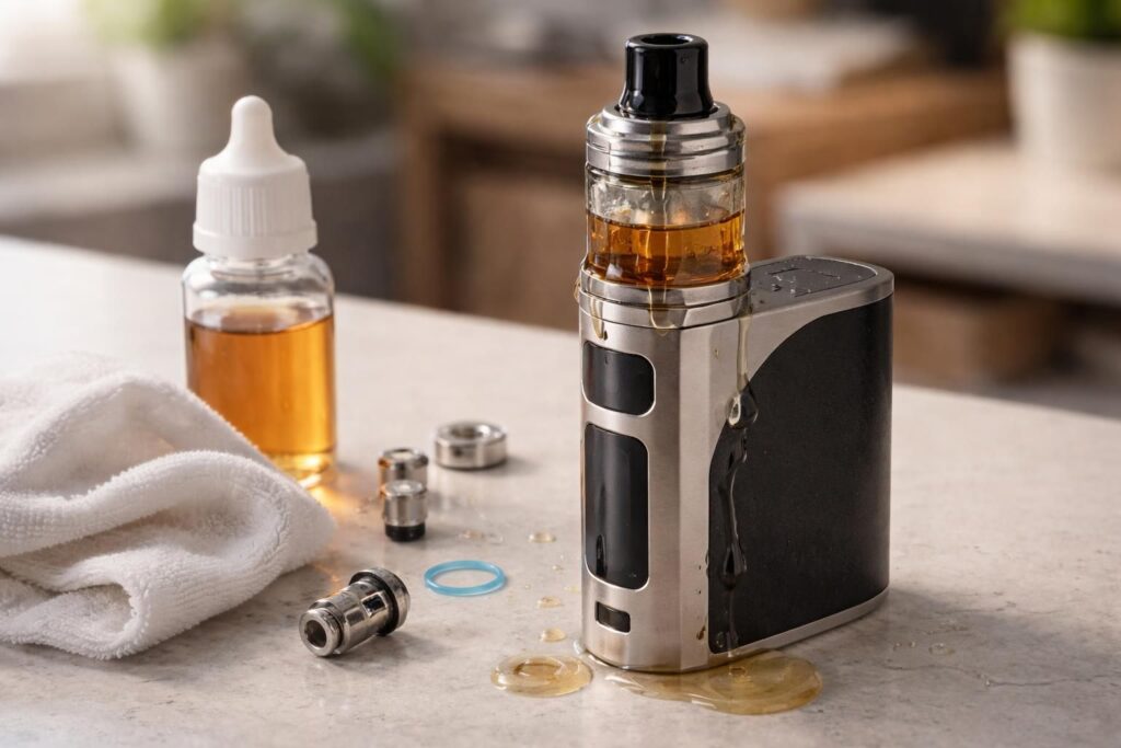 découvrez les causes courantes des fuites de votre vapoteuse et apprenez des astuces efficaces pour arrêter le gaspillage de e-liquide.