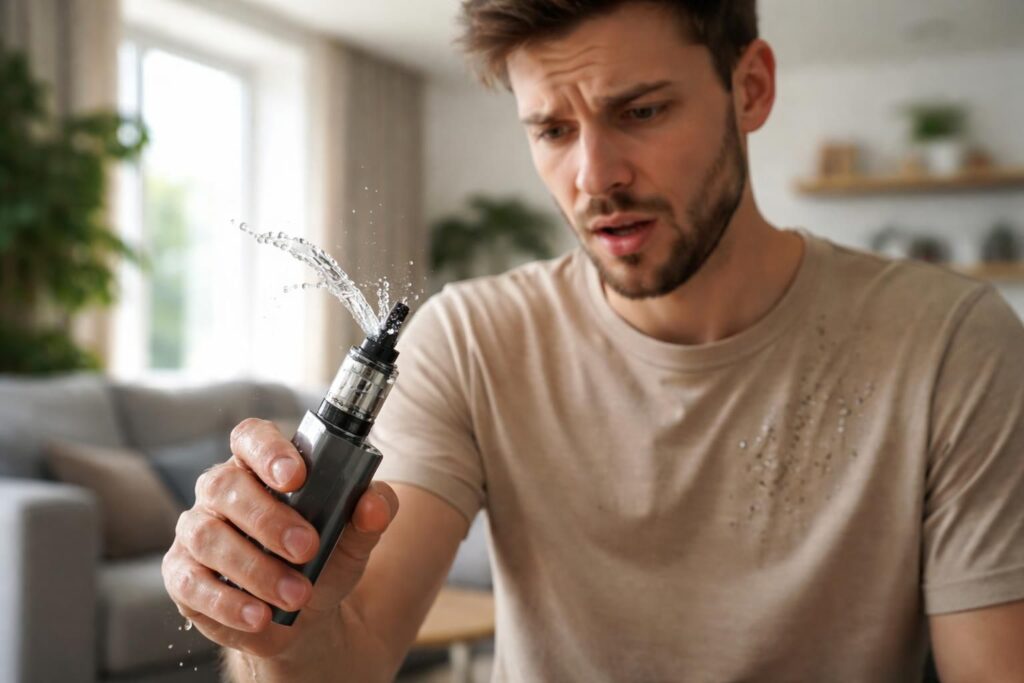 découvrez les causes possibles et les solutions efficaces contre une cigarette électronique qui projette du liquide pour profiter d'une vape agréable et sans désagrément.